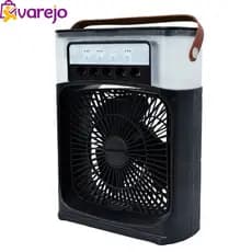 Climatizador e Umidificador de Ar Portátil USB 3 em 1 Preto Quadrado 3 Velocidades 26Cm Altura
