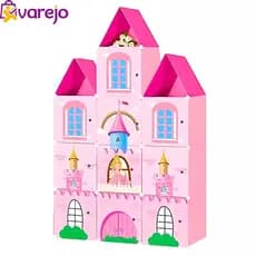 Organizador Infantil Modular Castelo Princesa com Portas Rosa