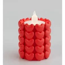 SUPORTE PARA VELA DECORATIVA COM DETALHES DE CORAÇÃO FESTA DIA DOS NAMORADOS COMEMORAÇÃO