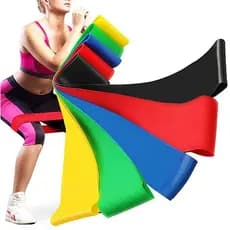 Mini Band Fita Elástica De Resistência Para Academia Exercícios Yoga Musculação e Fisioterapia