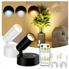 Luminária para quarto Com controle sem fio recarregável LED Leitura arandela de parede abajur de cabeceira
