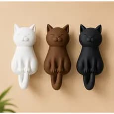 Gancho Gatinho Decorativo Porta objeto Grande Premium