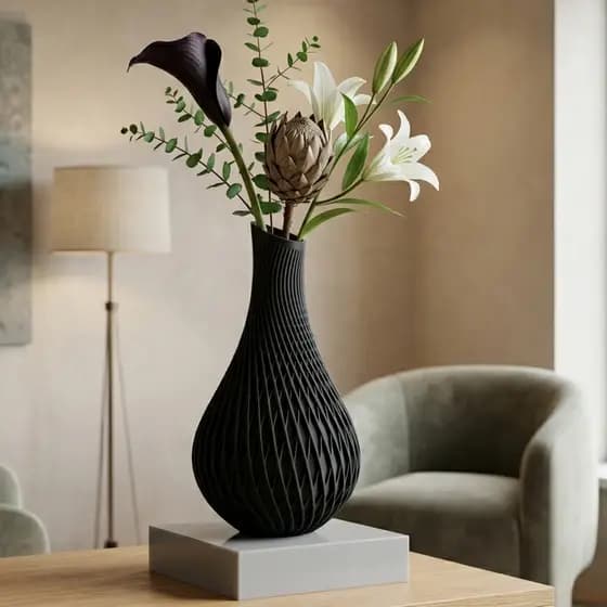 Vaso Decorativo Moderno Luxo Minimalista Geométrico Para Sala