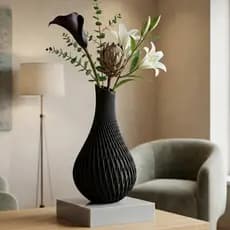 Vaso Decorativo Moderno Luxo Minimalista Geométrico Para Sala