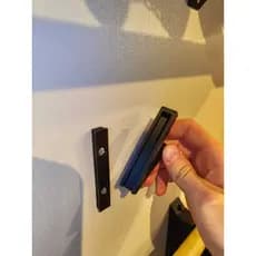 Kit 3 Ganchos De Parede Cabideiro Moderno Preto Fosco Porta Toalha Chaves Roupas