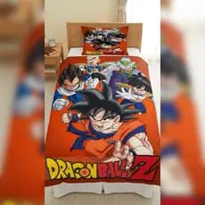 kit edredom dragon boll z 3 peças 1 edredom + travesseiro + fronha