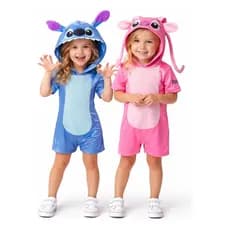 Fantasia Stitch Infantil Macacão Menina e Menino Cosplay