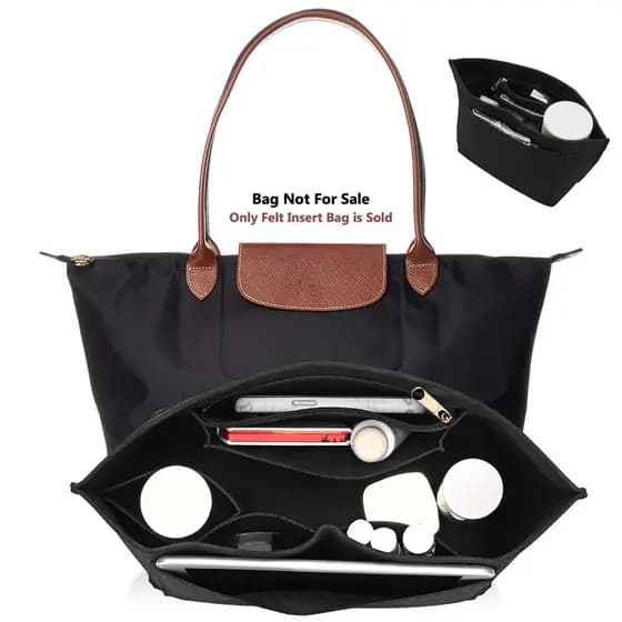 Saco Organizador De Inserção De Feltro Para Longchamp Le Pliage Portátil Bolsa Forro Maquiagem Armazenamento De Viagem I