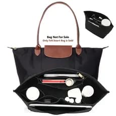 Saco Organizador De Inserção De Feltro Para Longchamp Le Pliage Portátil Bolsa Forro Maquiagem Armazenamento De Viagem I