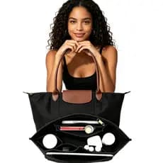 Inserção Organizadora De Bolsa De Feltro Para Longchamp – Forro Leve Mulheres , Maquiagem E Armazenamento De Viagem