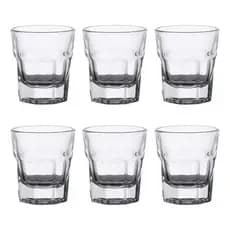 Jogo 6 Copos Tequila Shot Dose Whisky Cachaça Vidro 45ml