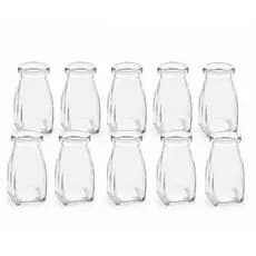 Kit 10 Vasos Vidro Liso Decorativo Mesa Lembrancinha Solitario