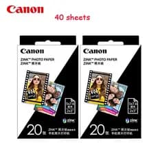 40 Folhas De Papel Fotográfico Autoadesivo ZP 2030 De 2 x 3 Polegadas 5x7.6 cm Adequado Para mini Impressora Fotográfica