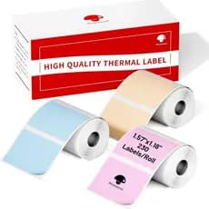 Phoemo M110/M220/M221 Vários Estilos De Etiquetas Adesivas Térmicas Tri-Prova Adequadas Para Roupas , Joias E Supermerca