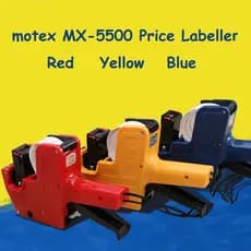 Rotuladora De Preços Motex MX-5500 (1 Recarga extra Grátis) Tag 8 Dígitos 1 Linha MX5500 Label Machine