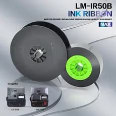 Fita De Tinta Original LM-IR50B Preta Para Impressora De Identificação De Cabo MAX LETATWIN Máquina De Letras Eletrônica