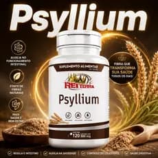 PSYLLIUM 500mg 100% Natural 120 Cápsulas