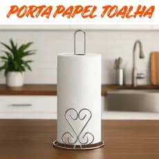 Porta Rolo Papel Toalha de Mesa Exclusivo Cromado
