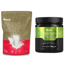 Kit Creatina (250g) + Basic Whey (1kg) GR0WTH