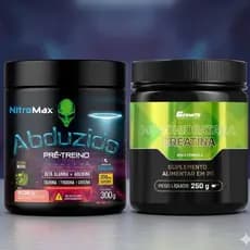 KIT CREATINA 250GR GR0WTH SUPPLEMENTS + PRÉ TREINO ABDUZIDO 300GR