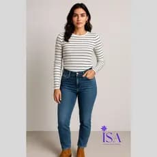 Blusa Feminina Manga Longa Listrada – Segunda Pele Canelado Macio Casual