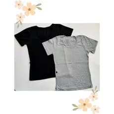 Blusinha Feminina Baby Look Canelada Gola Redonda-Estilosa e Versátil-Tamanho Único veste do 36 ao 40