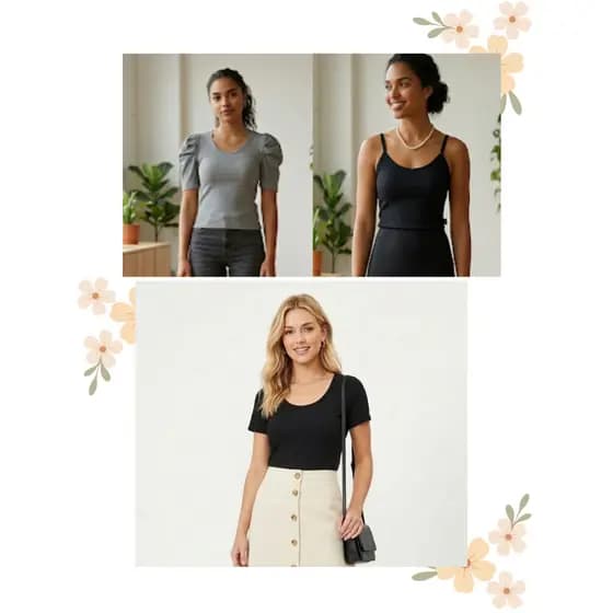 Blusa Feminina Canelada Casual - Diversos Modelos e Cores - Tendência 2026 - Promoção