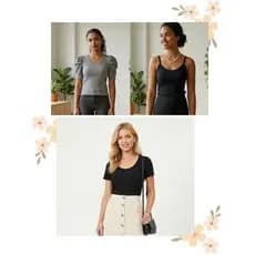 Blusa Feminina Canelada Casual - Diversos Modelos e Cores - Tendência 2026 - Promoção