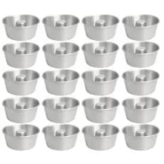 Kit Mini Formas Alumínio Nº10 200 ML Ideal Para Mini Bolo Vulcão Quindim Pudim