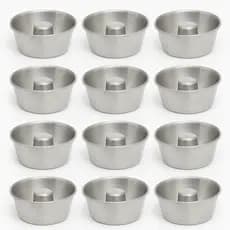 Kit 12 Formas Mini Nº10 200ml Mini Pudim Bolo Vulcão Doces Confeitaria Gourmet Promoção