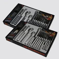 Faqueiro Jogo de Talheres 24 peças Faqueiro Aço Inox utensílios cozinha Premium
