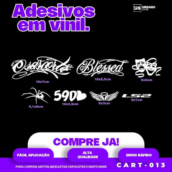 Kit Adesivo Bike Quadro Bicicleta Moto Capacete Recorte Alta Qualidade Envio Rápido Osascorte Aranha Blessed