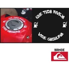Adesivo Tampa Combustivel Moto Que Toda Inveja Vire Gasolina