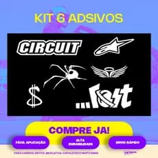 Kit  Adesivos Alta Qualidade Circuit Alpinestars Aranha Anjinho Cifrão Lost