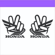 Adesivos Decorativos Mãozinha Honda o Par
