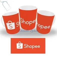 Caneca Personalizada logo shoppe Porcelana resistente
