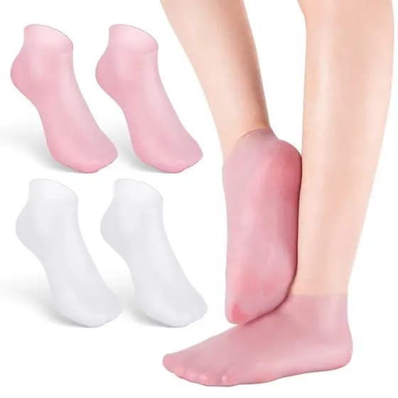 Meias Gel Cuidados Com Os Pés Spa Uso Doméstico Novo Silicone Calcanhar Gel Hidratante Pé Rachado A Pele Protetores