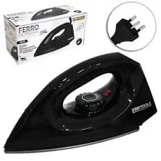 Ferro De Passar A Seco Potente 220V Preto Design Moderno Eficiente