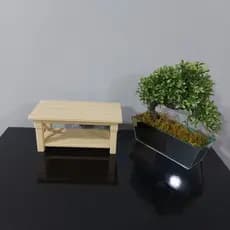 Mini Mesa tipo madeira de fazenda ideal para colocar seus produtos em evidencia fazer propagandas