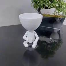 Vaso fofo decorativo para plantas de pequeno porte - artificial - vaso com caneca de café 10,5x8cm