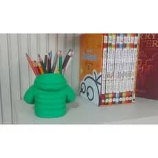 Porta Lápis e Canetas em Formato de Jaqueta Organizador de Mesa Criativo jaqueta bobojaco verde 13cm