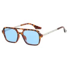 Novos Óculos De Sol Piloto De Feixe Duplo Para Homens Caixa Retro Personalizada Resistente Aos Raios UV Femininos