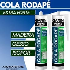 Cola Rodapé 400gr Poliestireno para Madeira Gesso Isopor