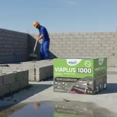 Viaplus 1000 Fibras Viapol Top Para Áreas Úmidas Argamassa Impermeabilizante