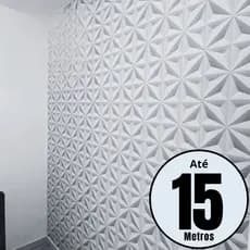 Papel de Parede 3D 5 Metros x 45cm Adesivo Autocolante Geometrico Cinza Claro Sala, Quarto, Cozinha