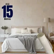 Papel de Parede PREMIUM Bordado Bege Autocolante Texturizado Rolo 5m x 45cm Sala Quarto