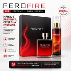 Kit da atração Ferofire body splash de 200ml e Perfume de 50ml ultimas unidades