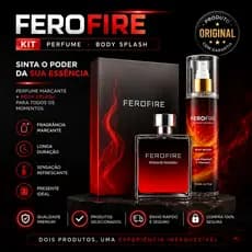 Kit da sedução Ferofire body splash 200ml e perfume 50ml juntos