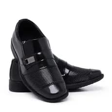 Sapato Social Infantil Preto Bico Quadrado Menino Masculino Criança Festa Daminho Formatura Macio