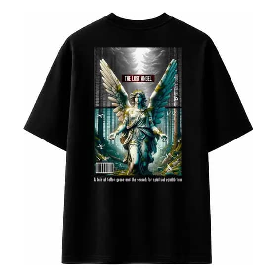 Camiseta Estampada Masculina Drip Y2K Algodão